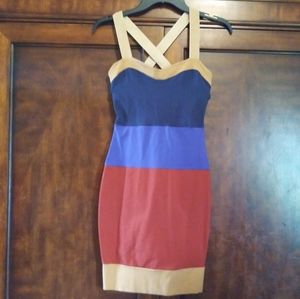 Brazilian Lift Shaper bodyCon dress Block Colors